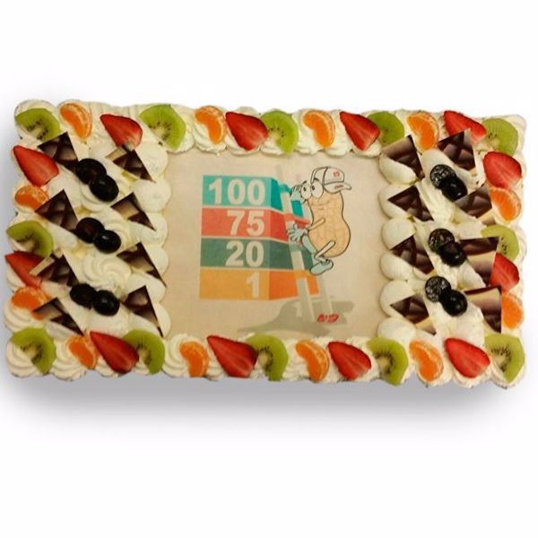 Afbeelding van Slagroomtaart planktaart 60 pers