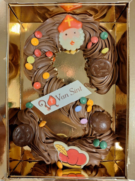 Afbeelding van Chocoladeletter luxe gespoten