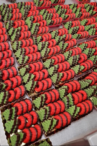 Afbeelding van Marsepeinkransjes rood